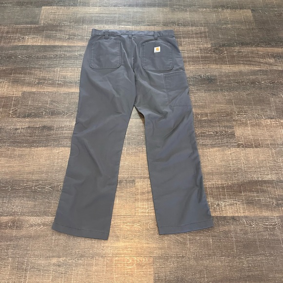 Carhartt Relaxed Fit Gray Men’s Work Pants Size 36x34 - Picture 3 of 4